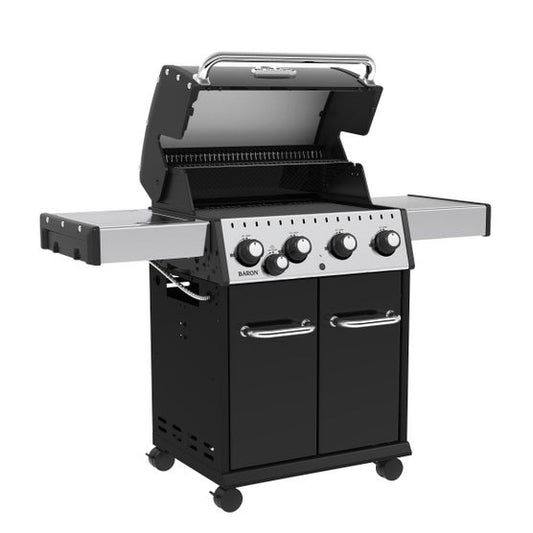 Broil King Baron 440C 4-Burner Gas Grill with Side Burner