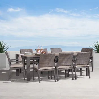 SunVilla Simone 6-Piece Outdoor Fire Patio Seating Set with Gliders