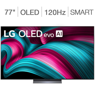 LG 77-inch OLED evo AI C5 4K Smart TV Bundle