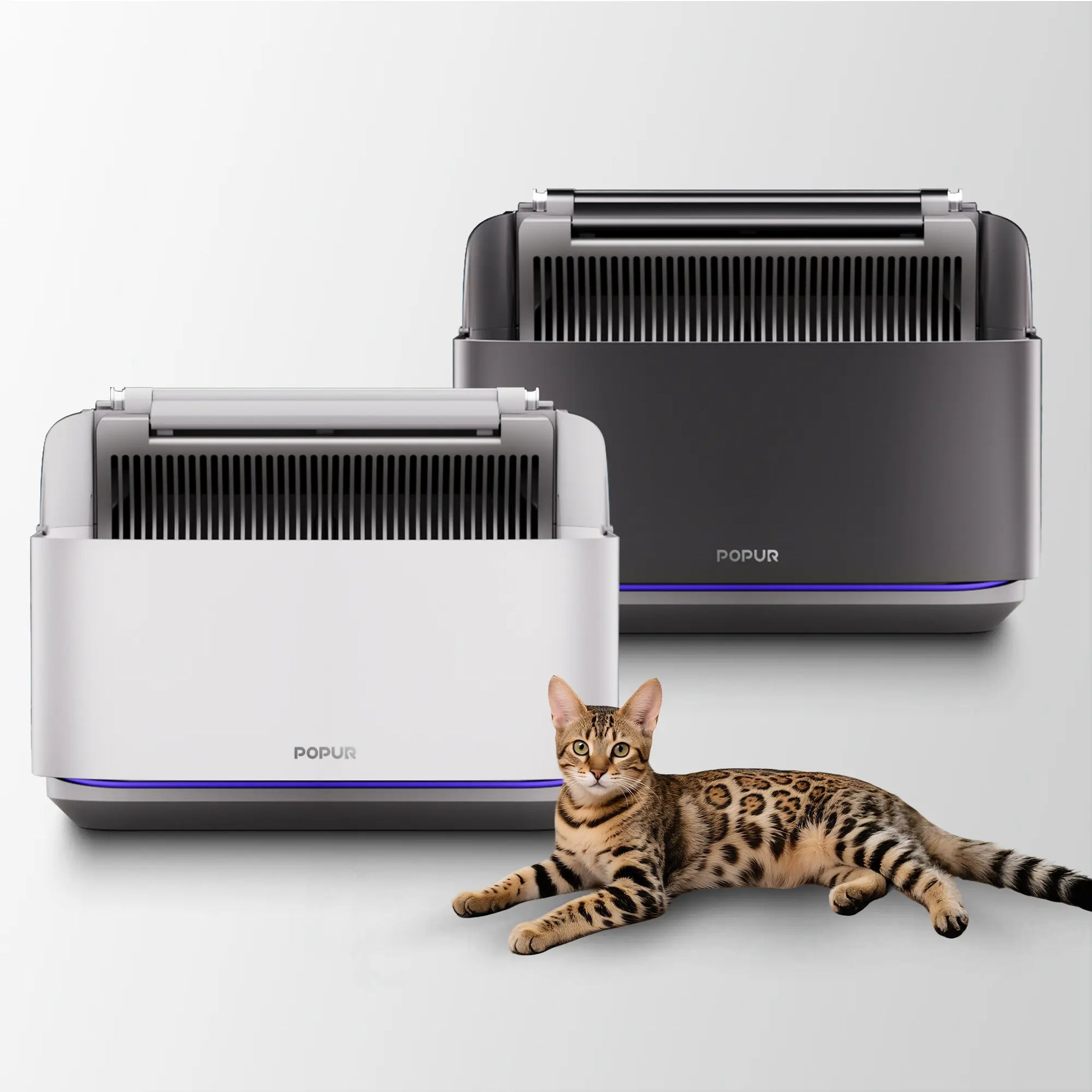 Popur S7 Automatic Self-Cleaning Litter Box, Smart Cat Waste Management System