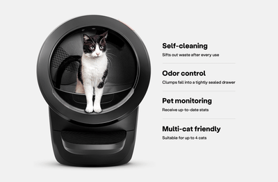 Litter-Robot 4 Smart Self-Cleaning Automatic Cat Litter Box with Odor Control