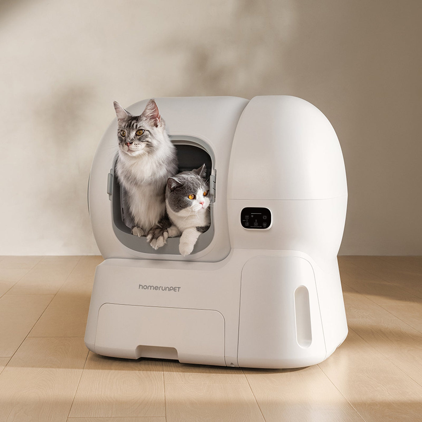 Homerunpet CS106 Smart Self-Cleaning Litter Box for Multi-Cat Large Homes