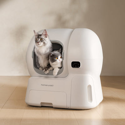 Homerunpet CS106 Smart Self-Cleaning Litter Box for Multi-Cat Large Homes