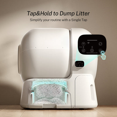 Homerunpet CS106 Smart Self-Cleaning Litter Box for Multi-Cat Large Homes